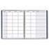 Teacher's Planner, Embossed Simulated Leather Cover, 11 x 8-1/2, Blue