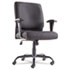 Big & Tall Mid-Back Swivel/Tilt Chair, Fabric, Black