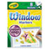 Washable Window FX Markers, Conical, Astd Crystalized Colors, 8/Set