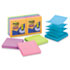 Pop-Up Notes, 3 x 3, Electric Glow, 10 90-Sheet Pads/Pack