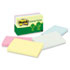 Recycled Pastel Notes, 3 x 5, Sunwashed Pier, 5 100-Sheet Pads/Pack