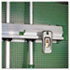 Hold Up Aluminum Tool Rack, 36", Green/Silver, Each - View 2