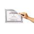 Cubicle Keepers, Velcro-Backed Display Holders, 8 1/2 x 11, Clear, 2/Pack