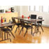 Folding Table, Rectangular, 72w x 30d x 29h, Walnut - View 4