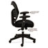 VL531 High-Back Work Chair, Mesh Back, Padded Mesh Seat, Black - View 7