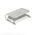 Metal Desktop Printer/Monitor Stand, 19 x 12 1/2 x 6, Pewter