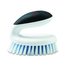 Household Scrub Brush w/Egg-Shaped Handle, 5 x 3 x 4, White/Black Handle