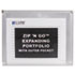 Letter Size Zip ‘N Go Expanding Portfolio with Outer Pocket, 13 x 10, Clear
