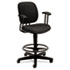 ComforTask Task Swivel Stool, Black - View 1