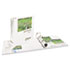 Nonstick Heavy-Duty EZD Reference View Binder, 1-1/2" Capacity, White