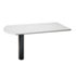 38000 Series Peninsula, 58w x 30d x 29-1/2h, Light Gray/Black