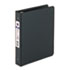 Economy Round Ring Reference Binder, 1" Capacity, Black