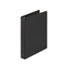 Economy Round Ring Reference Binder, 1" Capacity, Black