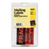 "Fragile—Handle with Care" Labels, 3 x 5, Black/Neon Red, 40/Pack