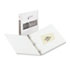 Economy Vinyl Round Ring View Binder, 1" Capacity, White - View 1
