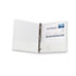 Economy Vinyl Round Ring View Binder, 1" Capacity, White - View 2