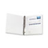 Economy Vinyl Round Ring View Binder, 1-1/2" Capacity, White - View 1