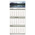 Scenic Landscapes Three-Months/Page Wall Calendar, 12-1/4 x 26-1/2, 2011-2013