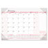 Breast Cancer Awareness Monthly Desk Pad Calendar, 18-1/2 x 13, 2012