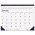 Two-Color Monthly Desk Pad Calendar, 18-1/2 x 13, 2012