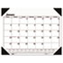 One-Color Refillable Monthly Desk Pad Calendar, 22 x 17, 2012