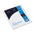 WorkSaver Pocket Dividers w/Insertable Clear Tabs, 5-Tab, White