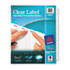 Index Maker Clear Label Dividers, 8-Tab, Letter, White