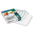 Index Maker Clear Label Dividers, 8-Tab, Letter, White, 25 Sets