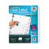 Index Maker Clear Label Punched Dividers, 5-Tab, Letter