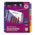 Big Tab Plastic Dividers, Slash Pocket, 5-Tab, Letter, Assorted