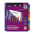 Big Tab Plastic Dividers, Slash Pocket, 8-Tab, Letter, Assorted