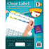 Index Maker Clear Label Contemporary Color Dividers, 5-Tab, 25 Sets/Box