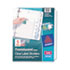 Index Maker Clear Label Punched Dividers, 5-Tab, Letter, 5 Sets/Pack