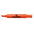 Desk Style Highlighter, Chisel Tip, Fluorescent Orange Ink, 12/Pk