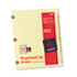 Copper Reinforced Laminated Tab Dividers, 25-Tab, A-Z, Letter, Buff, 25/Set