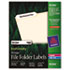 EcoFriendly Labels, 2/3 x 3-7/16, White, 1500/Pack