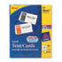 Tent Cards, White, 2 x 3 1/2, 4 Cards/Sheet, 160 Cards/Box