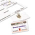 Self-Laminating Laser/Inkjet Printer Badges, 2 x 3 1/4, White, 30/Box