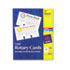 Laser/Inkjet Rotary Cards, 3 x 5, 3 Cards/Sheet, 150 Cards/Box