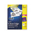Clean Edge Laser Business Cards, 2 x 3 1/2, White, 10/Sheet, 200/Pack