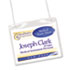 Neck Hanging-Style Flexible Badge Holders, Top Load, 3 x 4, White, 50/Box - View 2