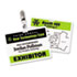 Fold & Clip Badges, 3 x 4, White, 30/Box