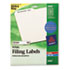 Permanent Self-Adhesive Laser/Inkjet File Folder Labels, White, 750/Pack
