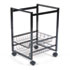 Mobile File Cart w/Sliding Baskets, 15w x 12-7/8d x 20-7/8h, Black