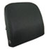 Memory Foam Massage Lumbar Cushion, 12-3/4w x 3-1/2d x 12-1/2h, Black