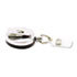 Premier Heavy-Duty Retractable ID Card Reel, 24" Extension, Black/Chrome, 12/Box