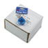 Translucent Retractable ID Card Reel, 34" Extension, Blue, 12/Pack