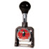 Multiple Movement Numbering Machine, Seven Wheels, Re-Inkable, Size E, Black