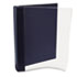 Vinyl Magazine Binder, 9 1/2w x 11-1/4h, Clear Front Cover, Navy Blue Back