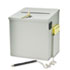 Recycled Steel Suggestion Box with Locking Top, 8 1/2 x 8 x 9 3/4, Platinum